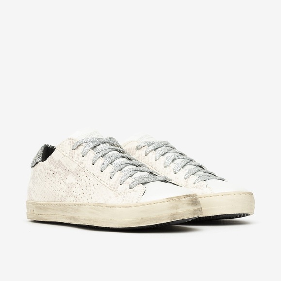 P448 John Sunset Lilac Embossed Python Sneaker - Picture 2 of 10